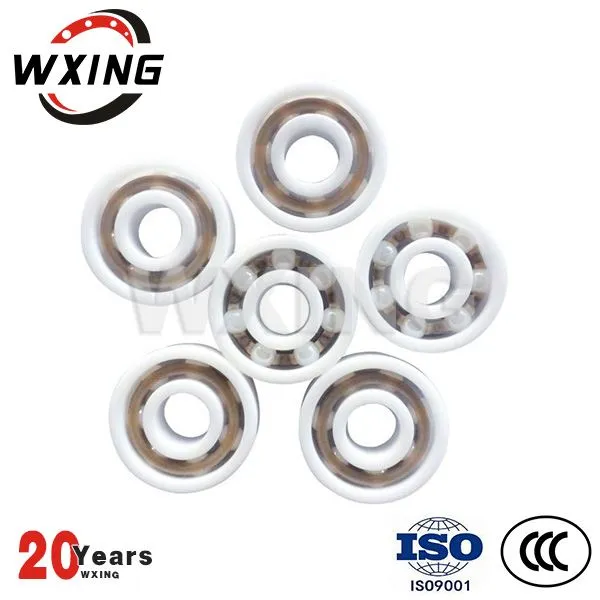 مکمل سیرامک گہری نالی بال بیئرنگ 608 سکیٹ بورڈ کے لئے