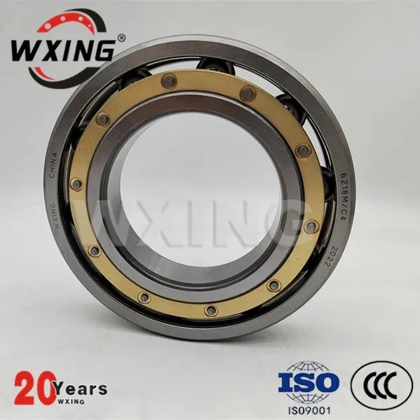 پیتل کے پنجرے کے ساتھ 6218M/C4 گہری نالی والے بال بیرنگ